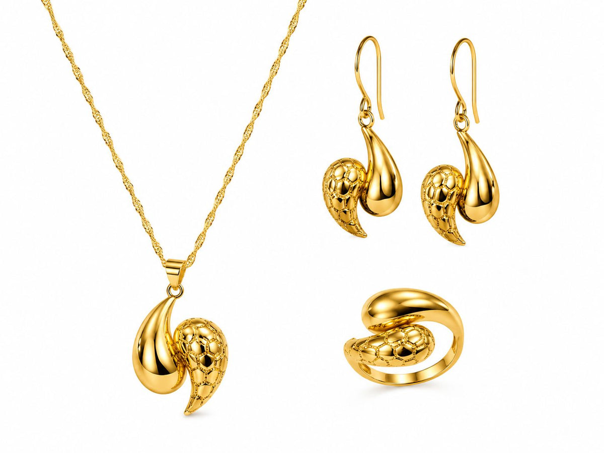 Druppel set Goudkleurig