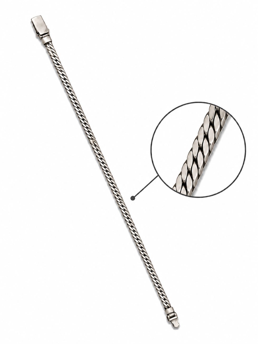 Heren armband plat